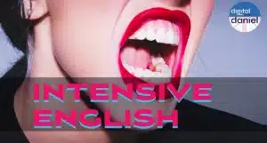 Bocca aperta, labbra rosse, inglese